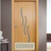 Интериорна HDF врата 014 Светъл дъб