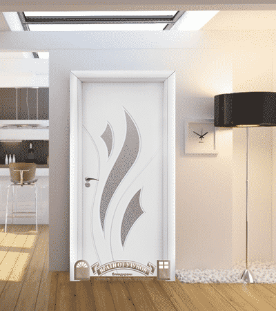 Интериорна HDF врата 033 Бяла2