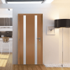 Ламинирана врата Остъклена Infinity Light 2 ДЪБ