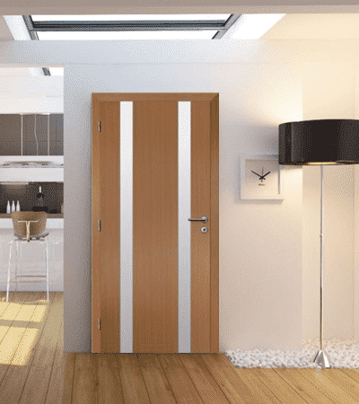 Ламинирана врата Остъклена Infinity Light 2 ДЪБ