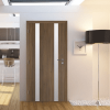 Ламинирана врата Остъклена Infinity Light 2 Орех