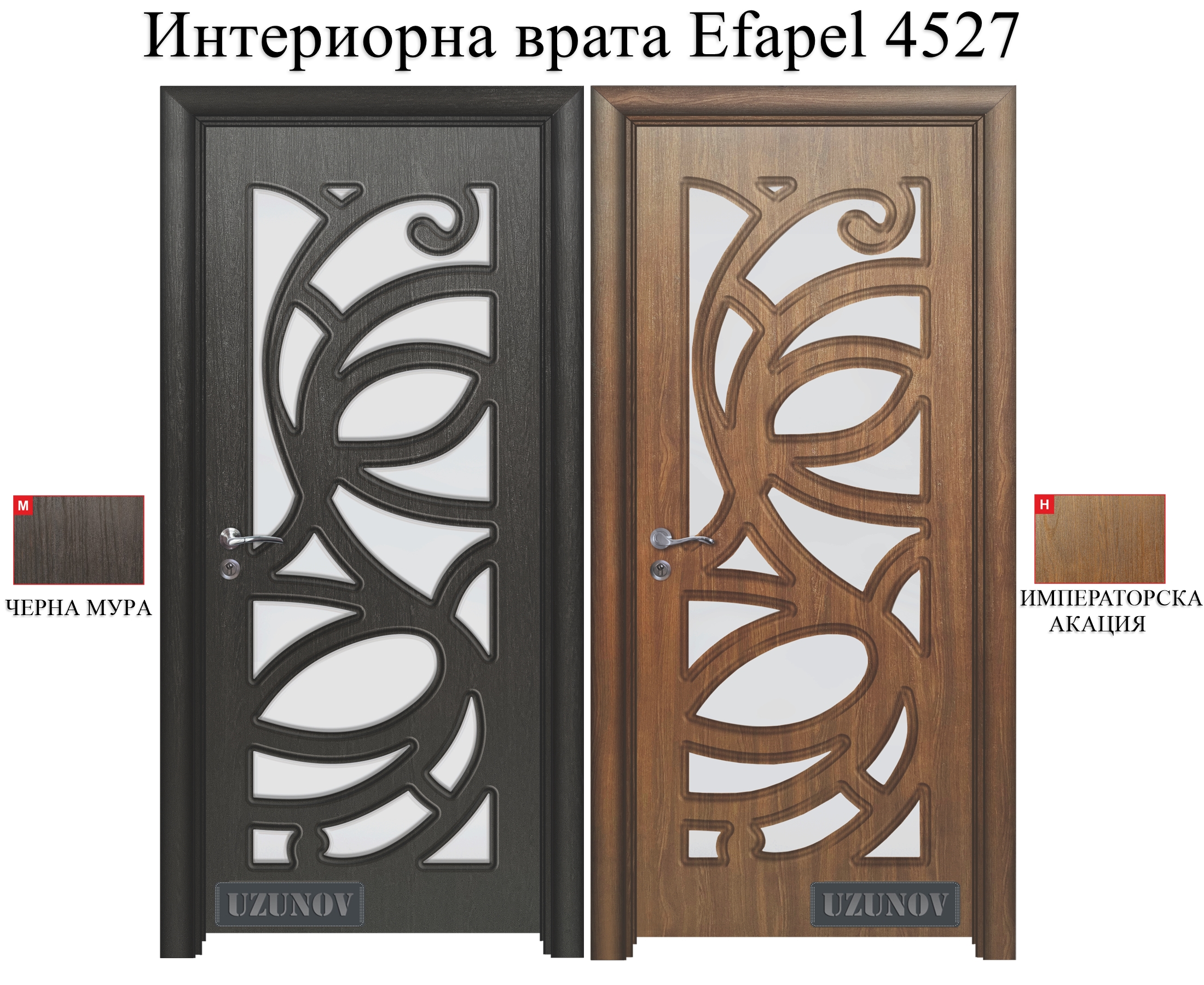 Цветове в които се предлагат врати Efapel 4527