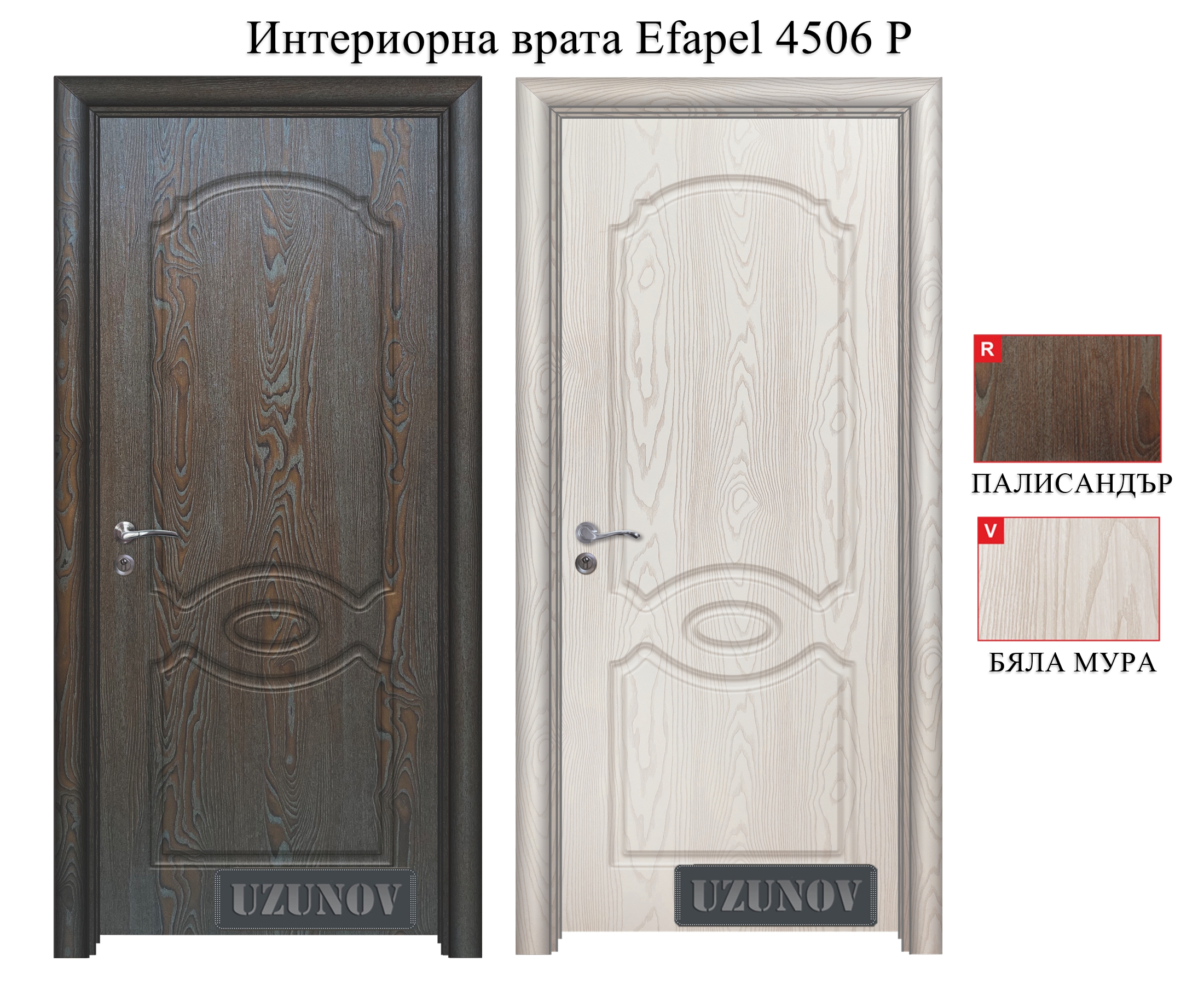Цветове за врати Efapel нодел 4506 P