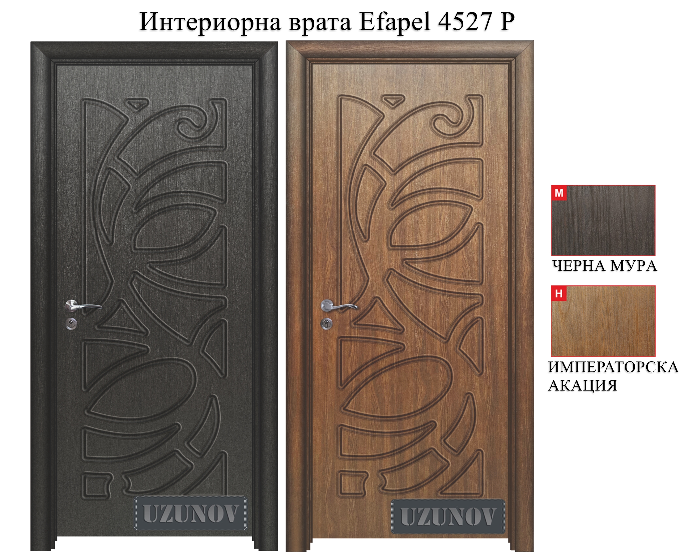 Цветове за врати Efapel нодел 4527 P