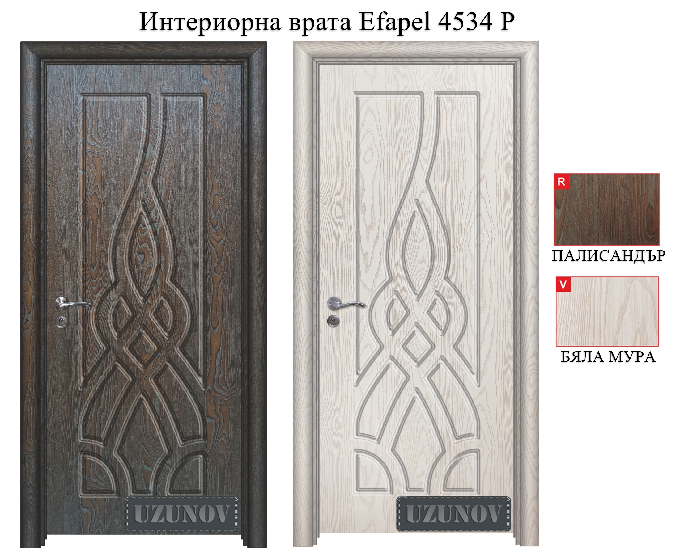 Цветове за врати Efapel нодел 4534 P
